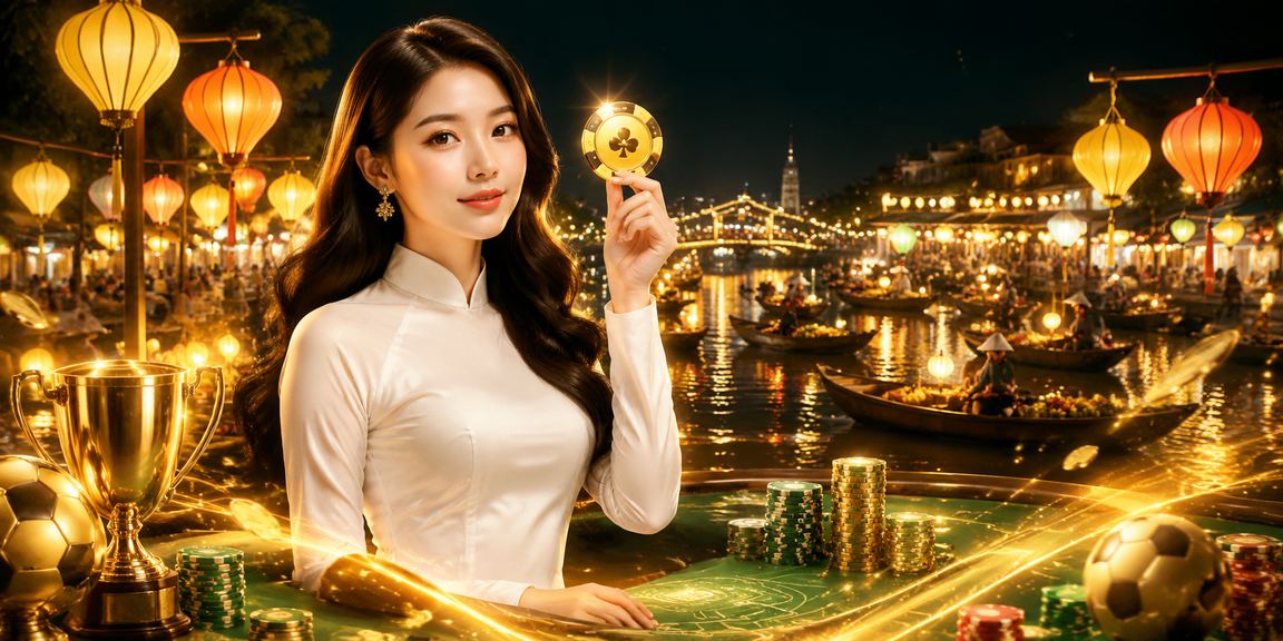 Người chơi xổ số tại Hội An trong trang phục truyền thống